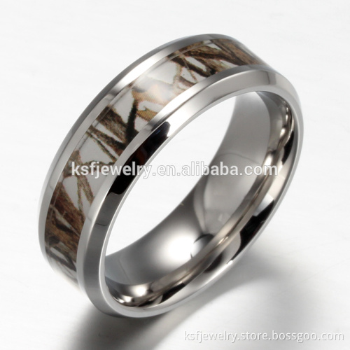 316L Stainless Steel Realtree Inlay Camo Ring China Manufacturer